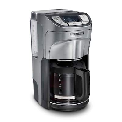 12-Cup Silver Programmable Drip Coffee Maker