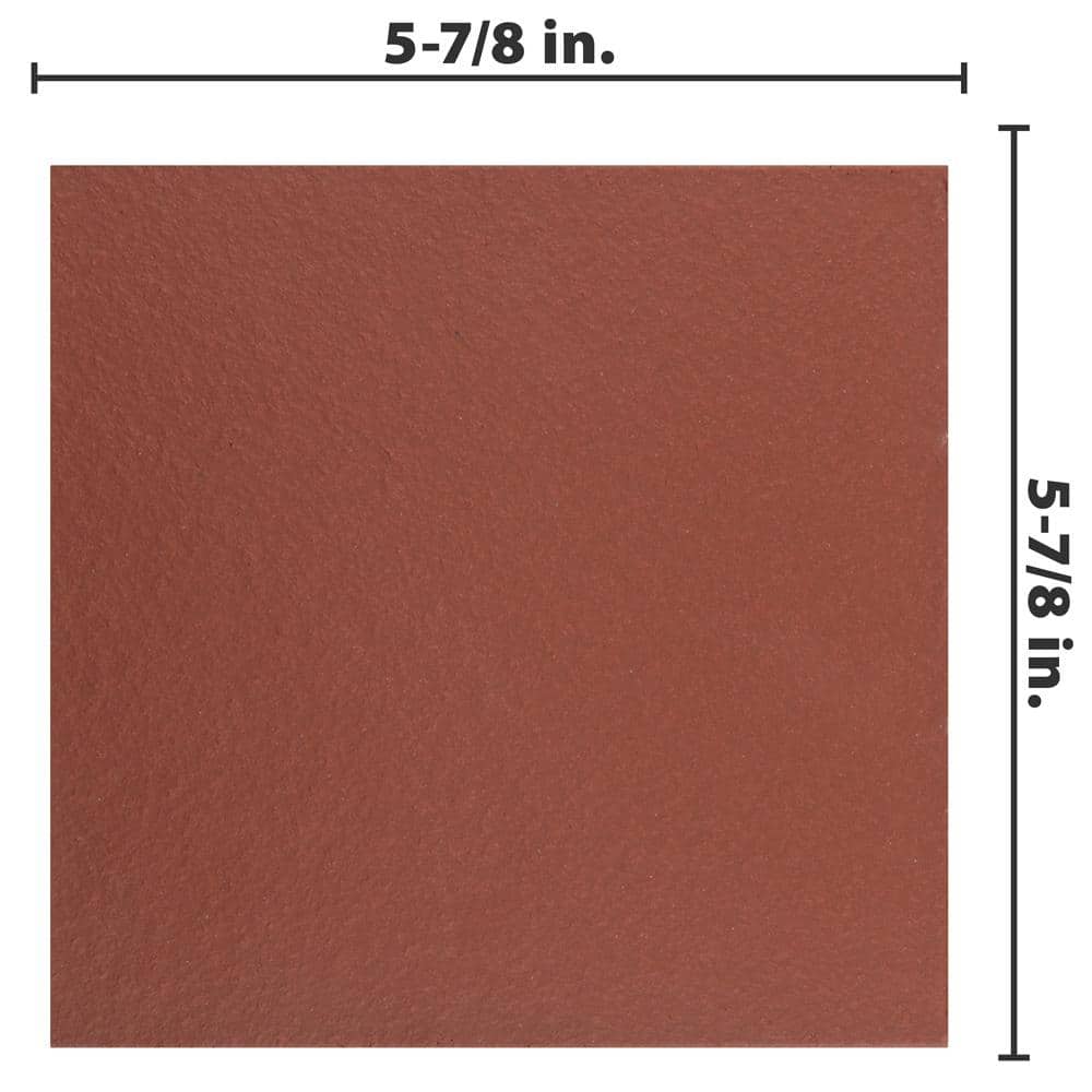 Quarry Red 6x6 Matte Ceramic Indoor/Outdoor Tile