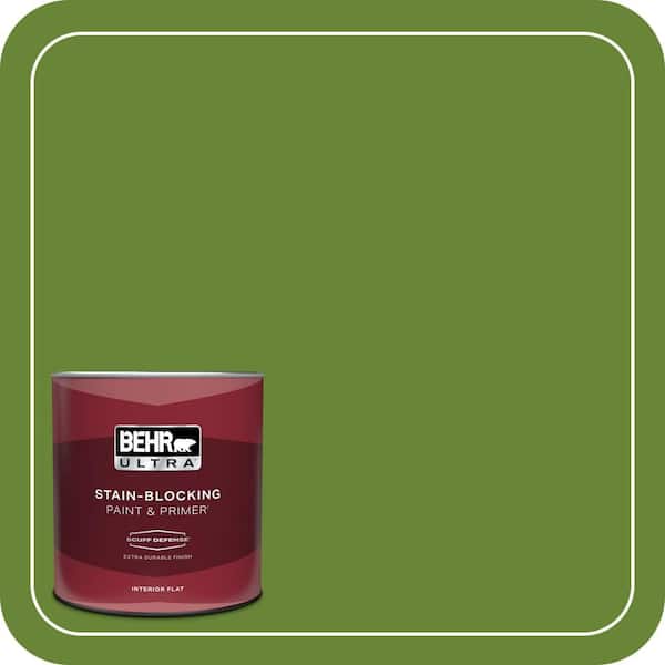 BEHR ULTRA 1 qt. #P370-7 Sun Valley Extra Durable Flat Interior Paint & Primer