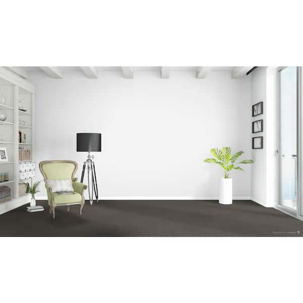 Dream Wish - Focus - Gray 32 oz. SD Polyester Texture Installed Carpet