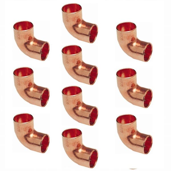Everbilt 3/4 in. Copper 90-Degree Cup x Cup Elbow (10-Pack)