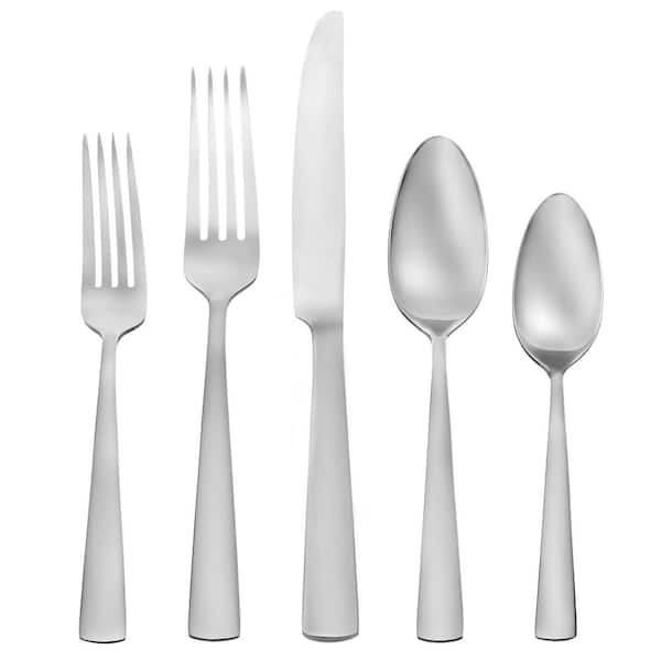 Oneida Nocha 20-Piece Brushed Stainless Steel Flatware Set