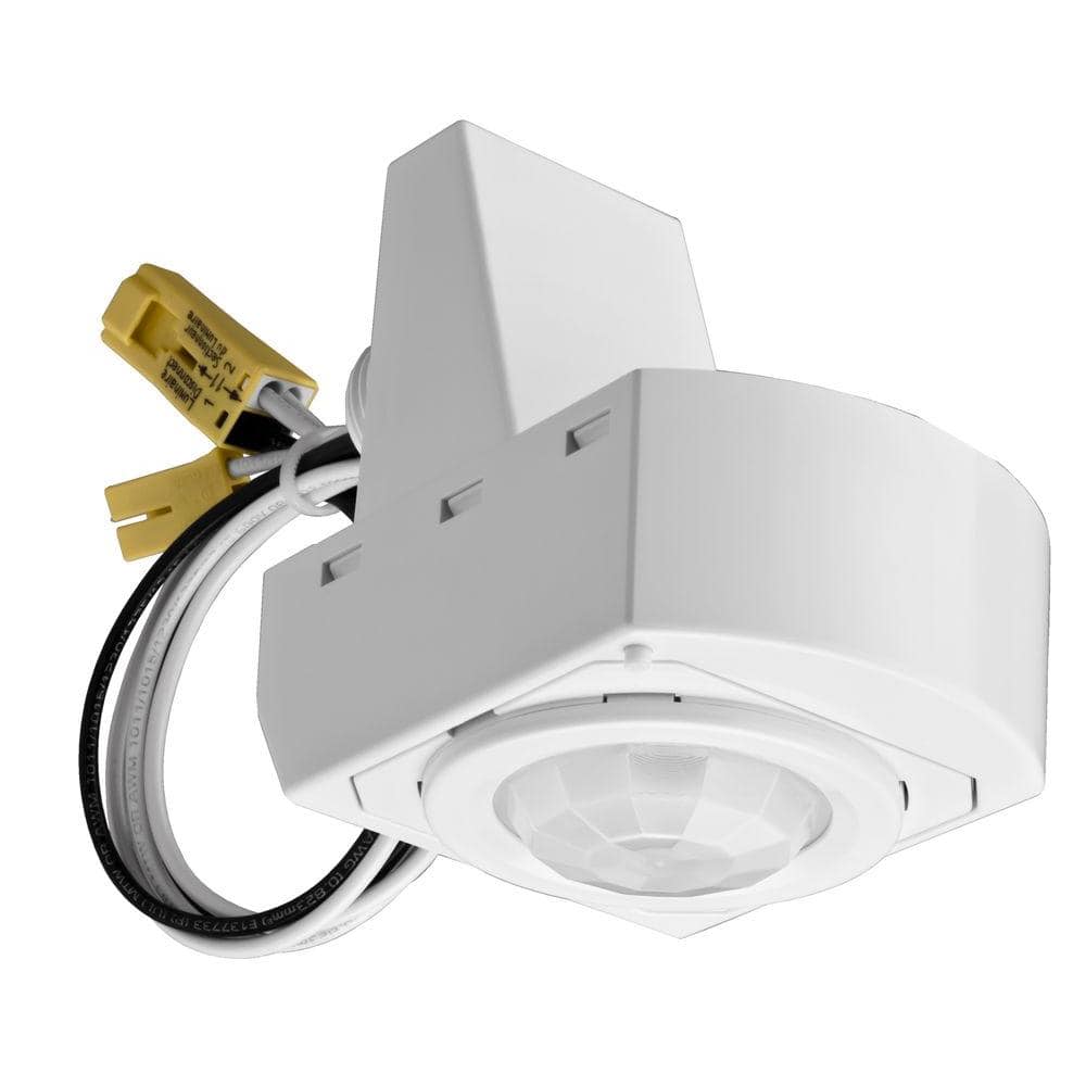 Mounted White Motion Sensor Fixture, Motion Sensing Light Fixtures