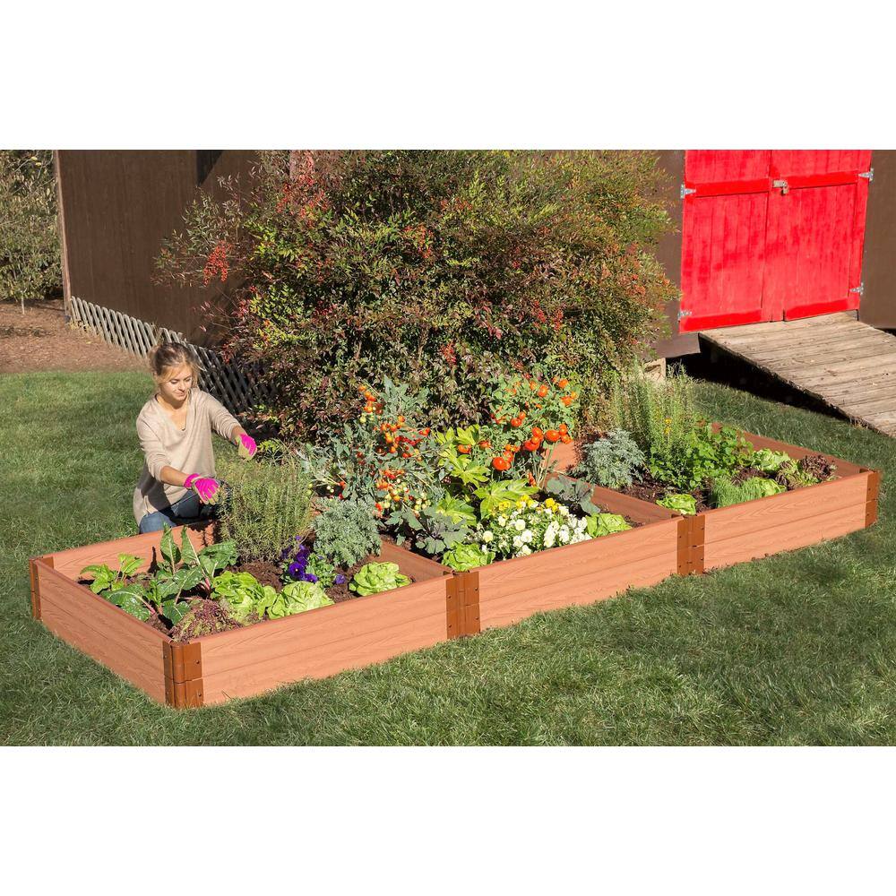 Classic Sienna Composite 4' x 12' Raised Garden Bed