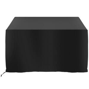 43 in. x 24 in. Outdoor Oxford Rectangular Fire Pit Cover with PVC Coating