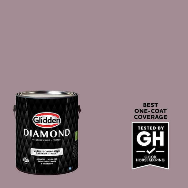 Glidden Diamond 1 gal. PPG1046-5 Gothic Amethyst Flat Interior Paint with Primer