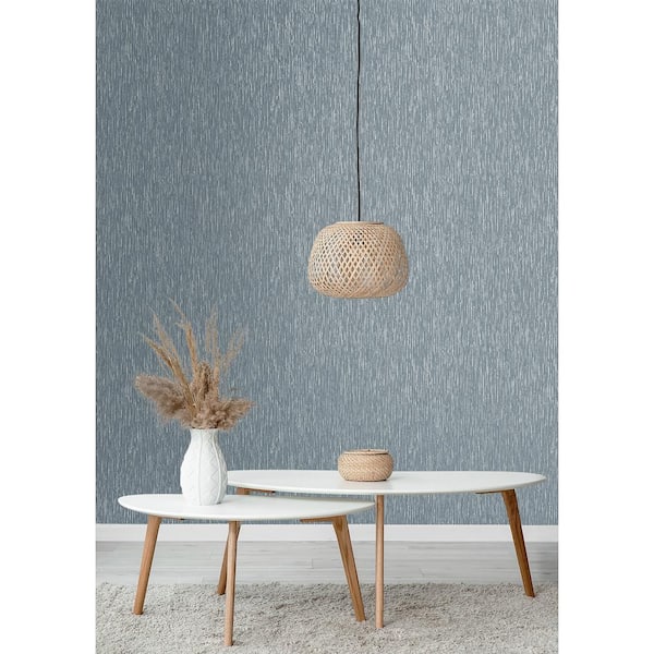 Slate Verticale Faux Unpasted Paper Nonwoven Wallpaper Roll 57.5 sq. ft.