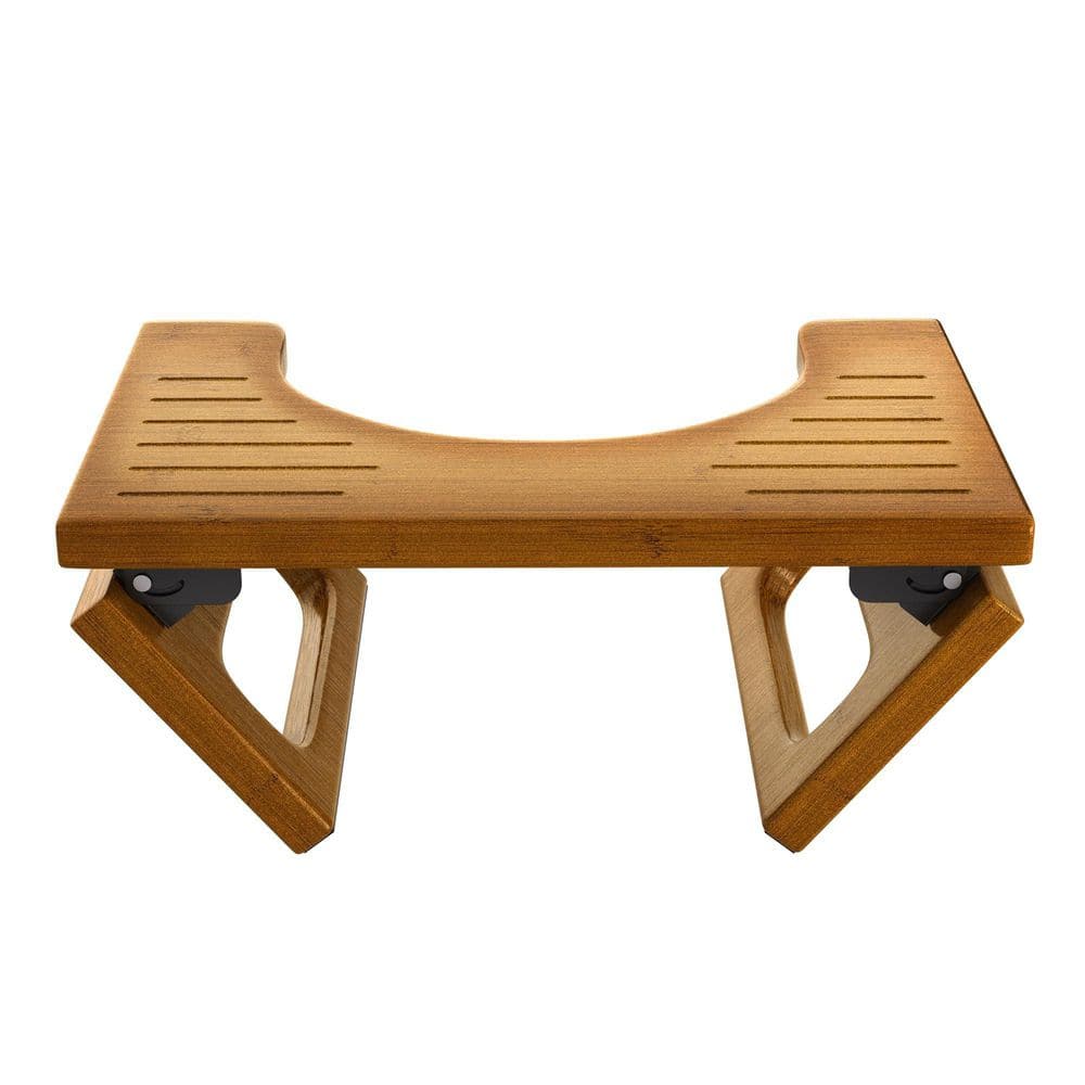1-Piece Bamboo Adult Squat Toilet Stool Set with Non-Slip Strip, Foldable Squatting Potty Stools for Bathroom in Wood price history on PriceWatchPro