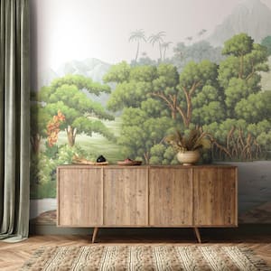 Utopia Jungle Bloom Removable Peel and Stick Vinyl Wall Mural, 108 in. x 156 in.