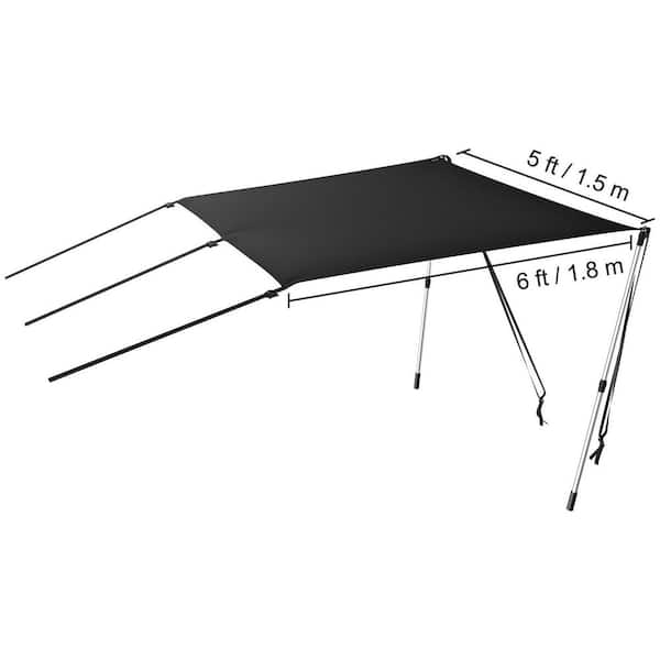 VEVOR T-Top Sun Shade Kit 6 ft. x 5 ft. T-top Extension Kit
