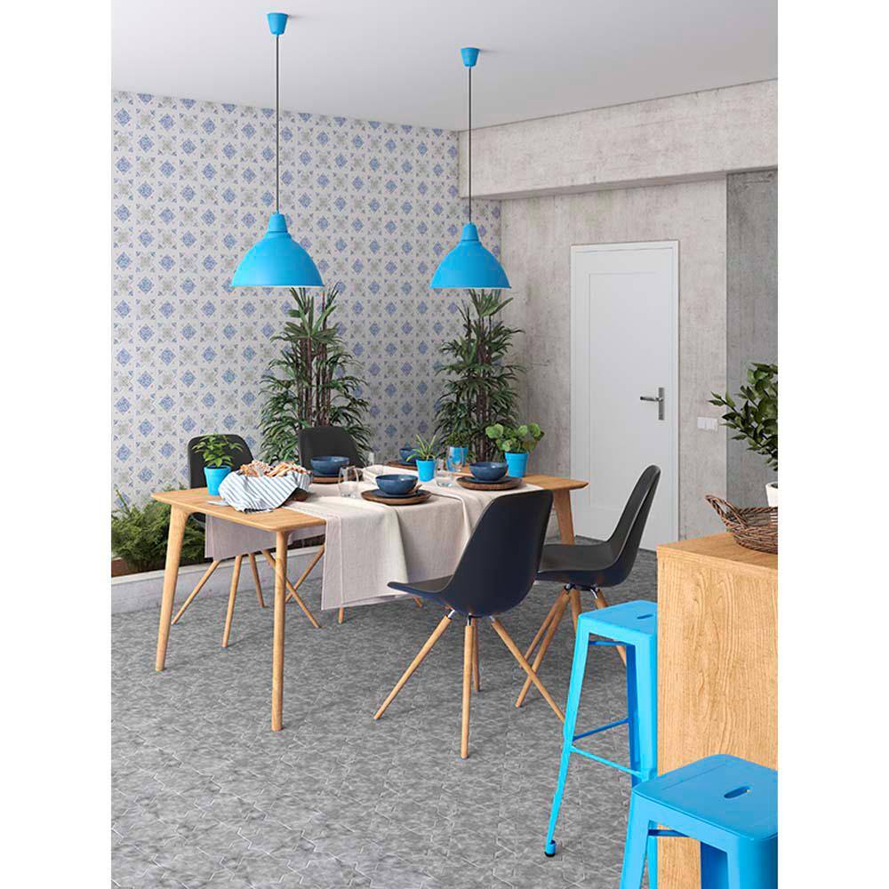 Siena Matte Gray Star-Shaped Ceramic Tile for Walls and Floors
