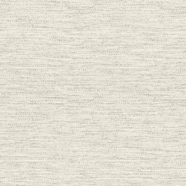 Chesapeake 20.50 in. W x 396 in. L Light Grey Wool Texture Wallpaper Sample