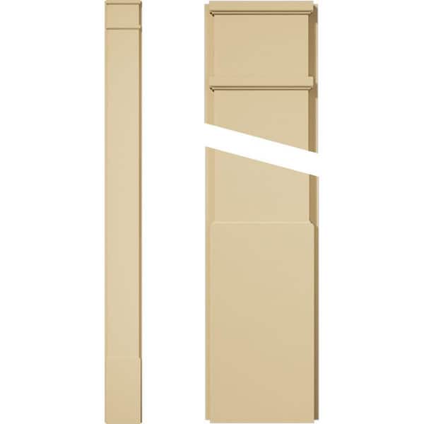 Ekena Millwork 2 in. D x 9 in. W x 102 in. L Primed Polyurethane Pilaster 1- Pack