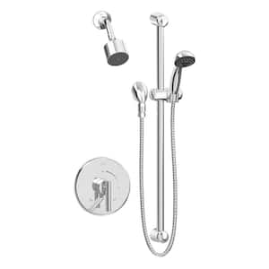 Dia 1-Handle Shower Trim Kit in Polished Chrome with 1-Spray Hand Shower - 1.5 GPM (Valve Not Included)