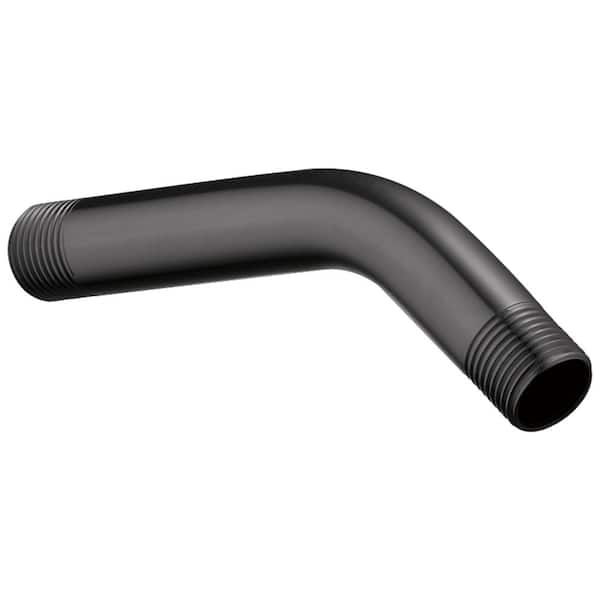 5.75 in. Curved Shower Arm in Matte Black (Flange Not Included)