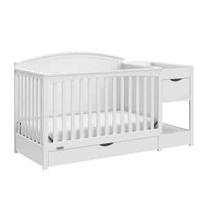 Bellwood White 5-in-1 Convertible Crib and Changer