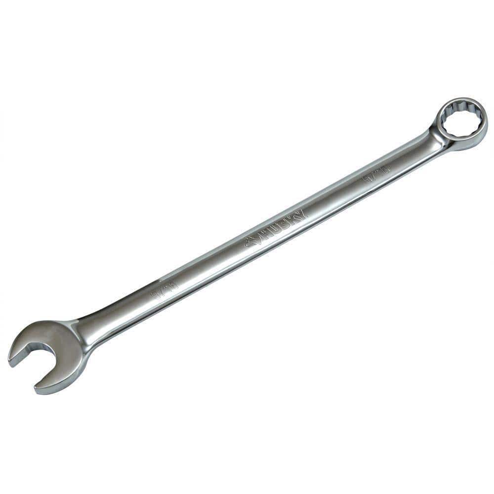 Husky 9/16 in. 12Point SAE Full Polish Combination Wrench HCW916 The