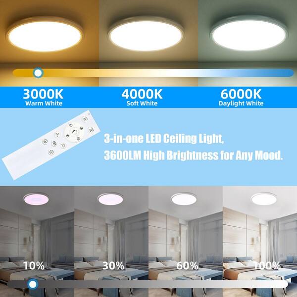 JL RGB LED Ceiling Light With Fan – Recessed Downlight, Remote & Dimmable (USA Seller)