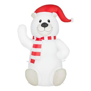 Boelter Brands Buffalo Bills 7-ft Lighted Snowman Christmas Inflatable at