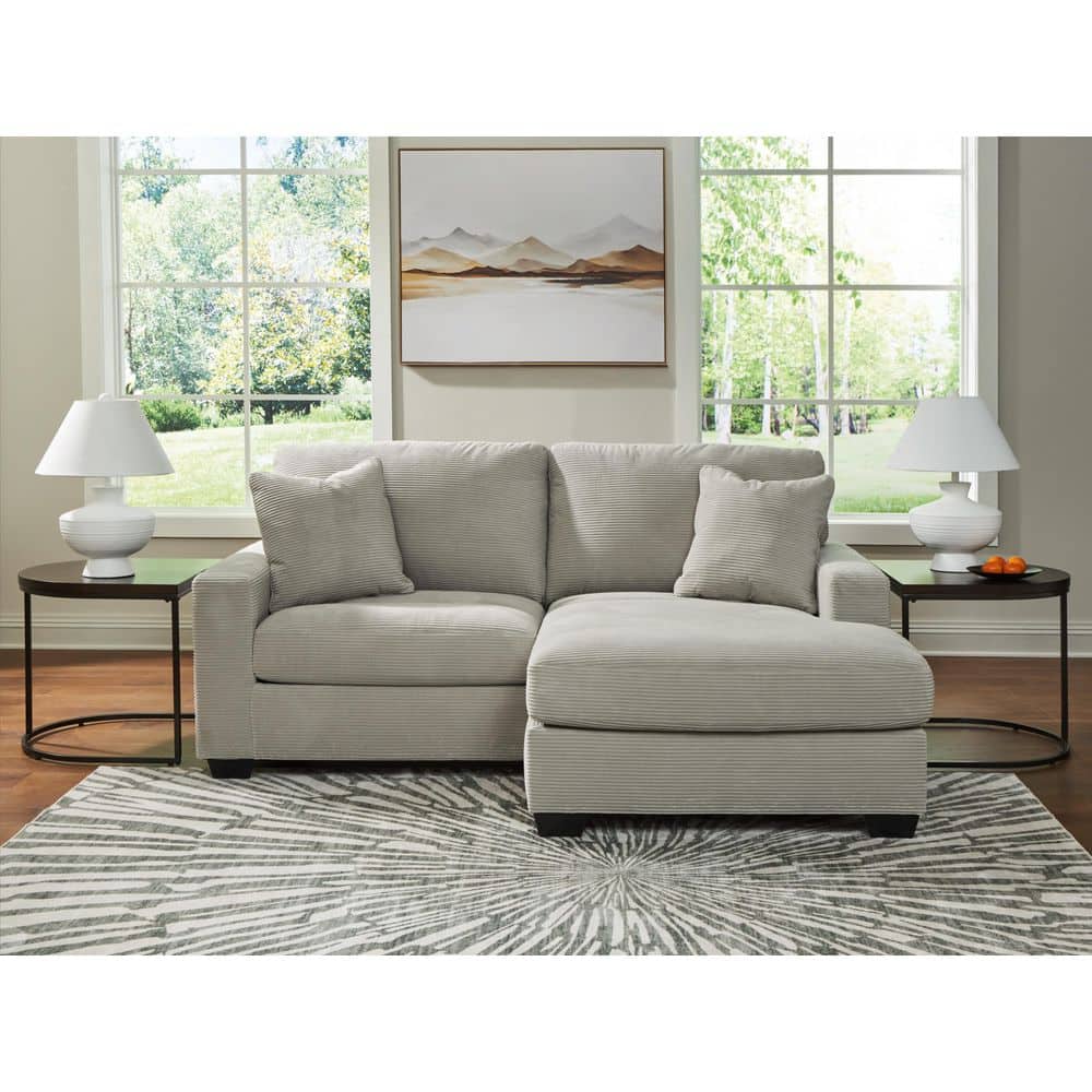 Signature DESIGN BY ASHLEY Ammon 85 in. Square Arm Polyester L