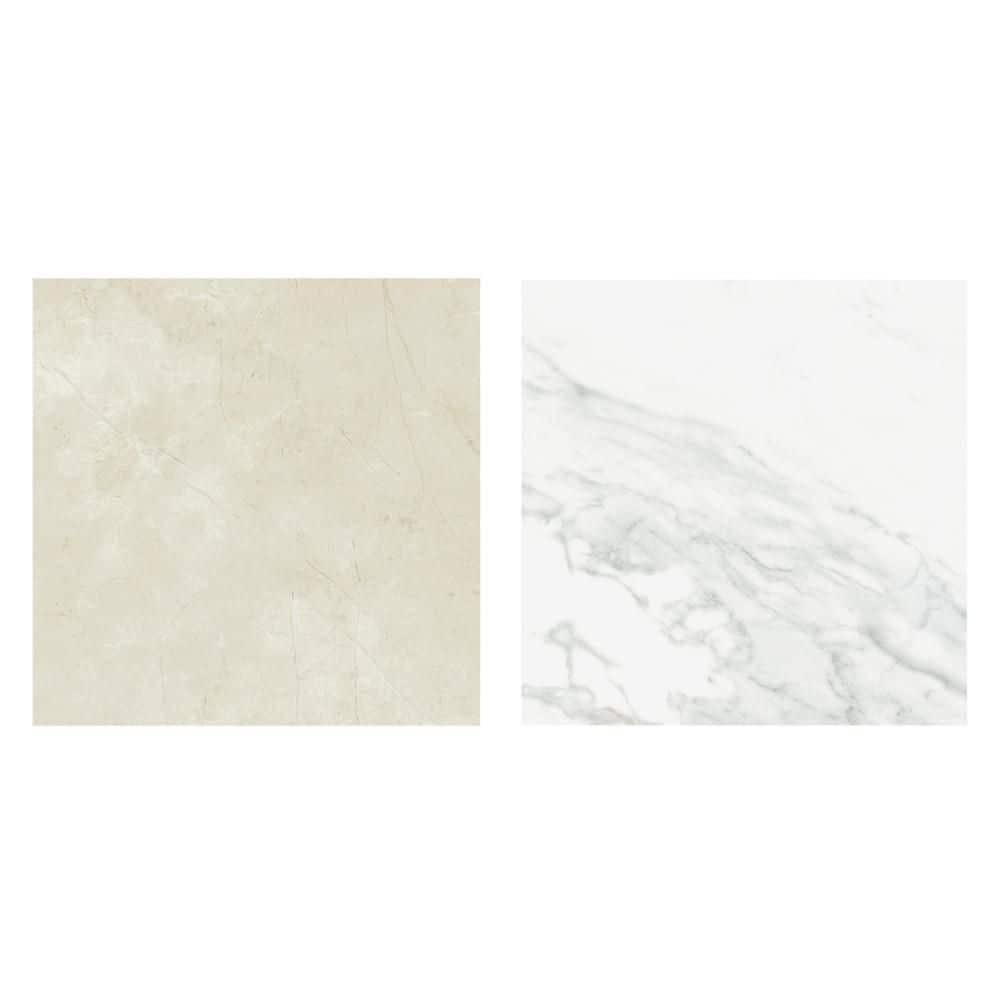 Reve Checker Blanc with Beige 6 in. x 6 in. Porcelain Floor and Wall Take Home Tile Sample price history on PriceWatchPro