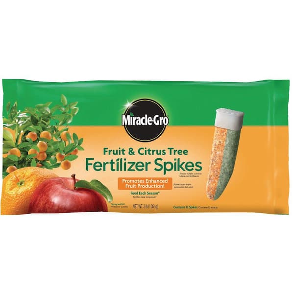 Miracle-Gro 3 lb. Fruit and Citrus Fertilizer Spikes (12-Pack)