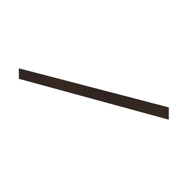 Emerson (96 in. W x 0.25 in. D x 4.5 in. H) in Cocoa Toe kick