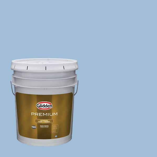 Glidden Premium 5 gal. PPG1161-3 Everlasting Flat Exterior Latex Paint