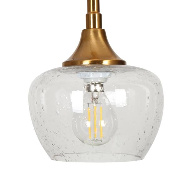 Modern Seeded Glass Mini Pendant Lights Brass Gold Kitchen Island Ceiling  Lights - On Sale - Bed Bath & Beyond - 32111280