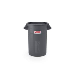 32 Gal. Gray Outdoor Trash Can