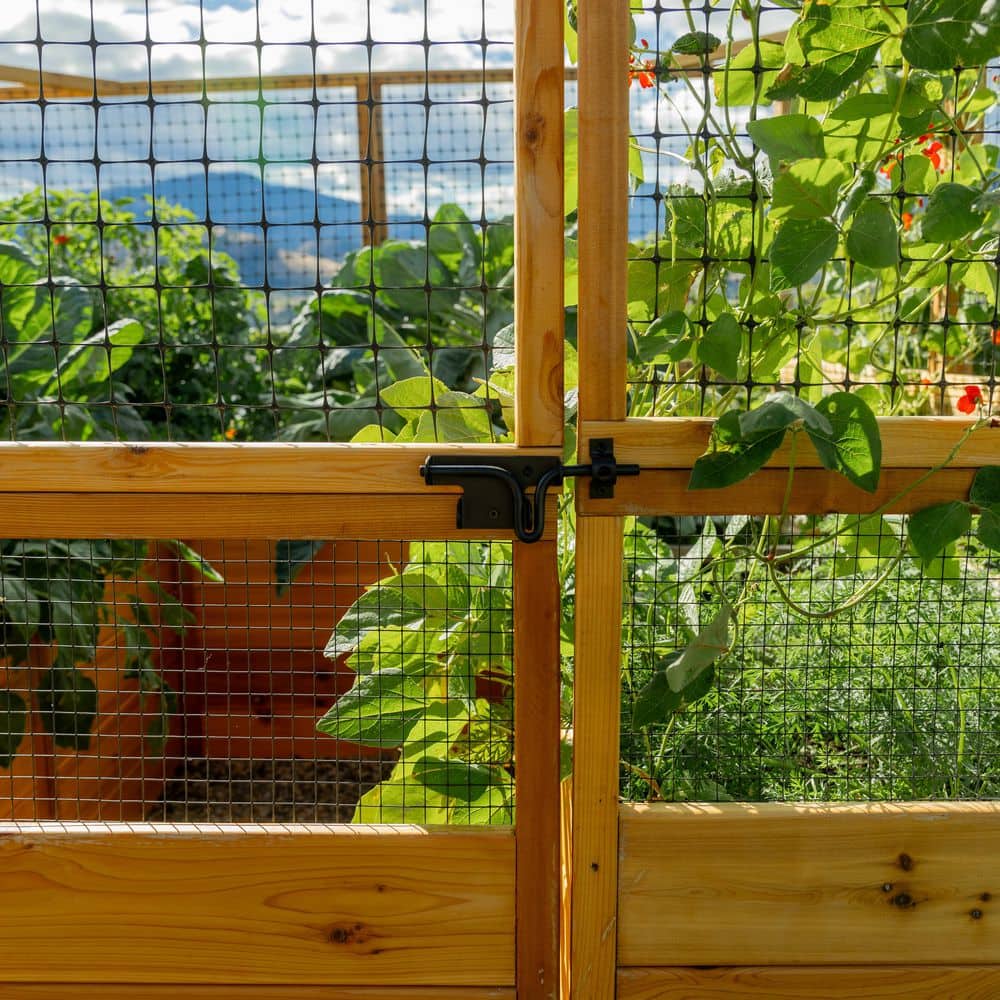 8 ft. x 16 ft. Cedar Garden Bed with Deer Fence