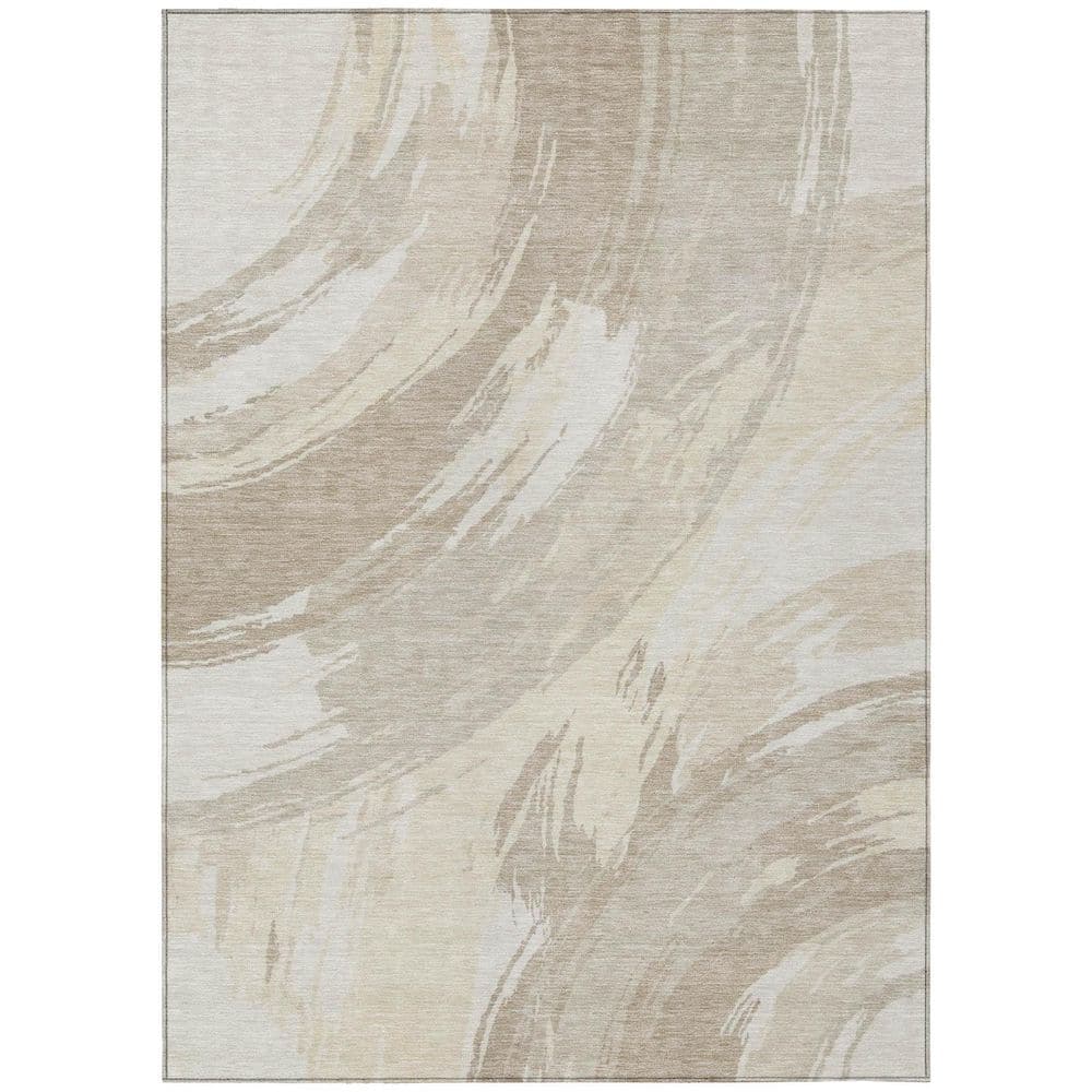 Chantille Machine Washable Indoor/Outdoor Abstract ACN2957 Linen 9 ft. x 12 ft. Area Rug price history on PriceWatchPro