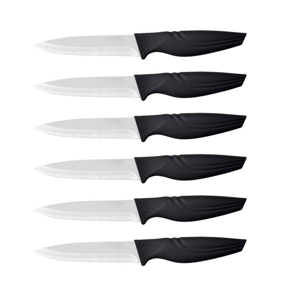 4 in. Ceramic Straight Edge Steak Knife with Black Handle (Set of 6) price history on PriceWatchPro