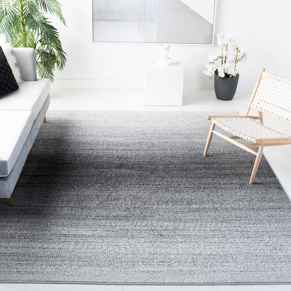 Adirondack Gray/Dark Gray 9 ft. x 12 ft. Gradient Area Rug