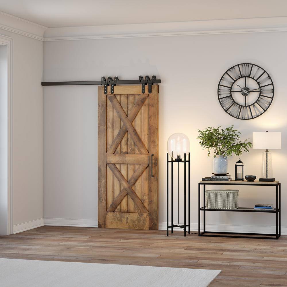 Edison Blackened Bronze Smart Floor Lamp with Glass Shade