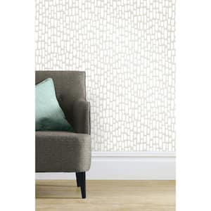 Sumi-E Taupe and White Peel and Stick Wallpaper (Covers 28.18 sq. ft.)
