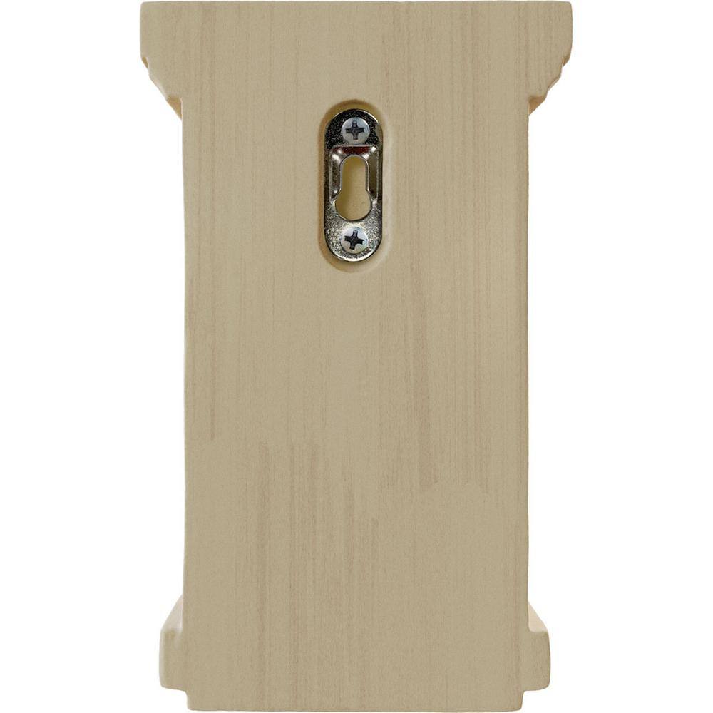 Fluted Rubberwood 7" Decorative Corbel
