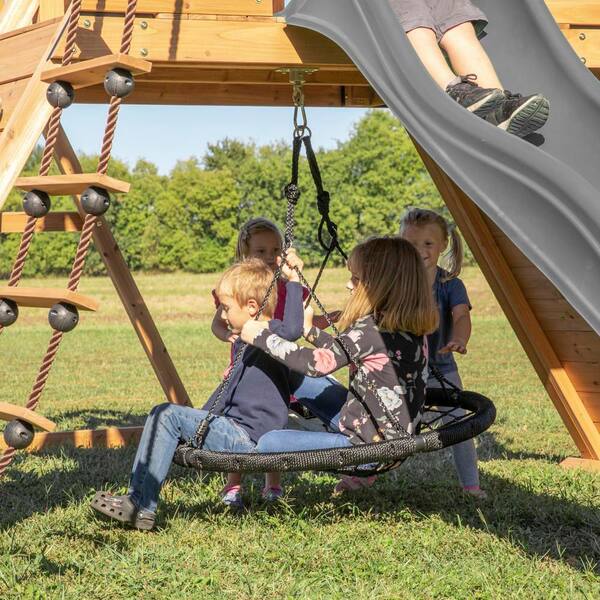 Backyard Discovery Endeavor Outdoor Playground Set w/ Elevated