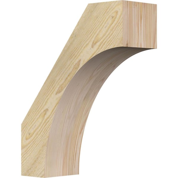 Ekena Millwork 6"W x 16"D x 20"H Westlake Rough Sawn Knee Brace, Douglas Fir