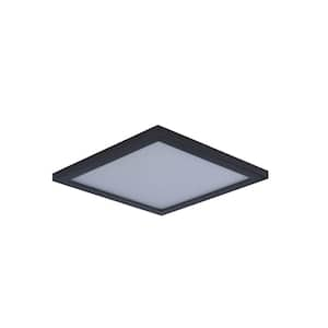 Wafer 9 in. Bronze Integrated LED Flushmount Light