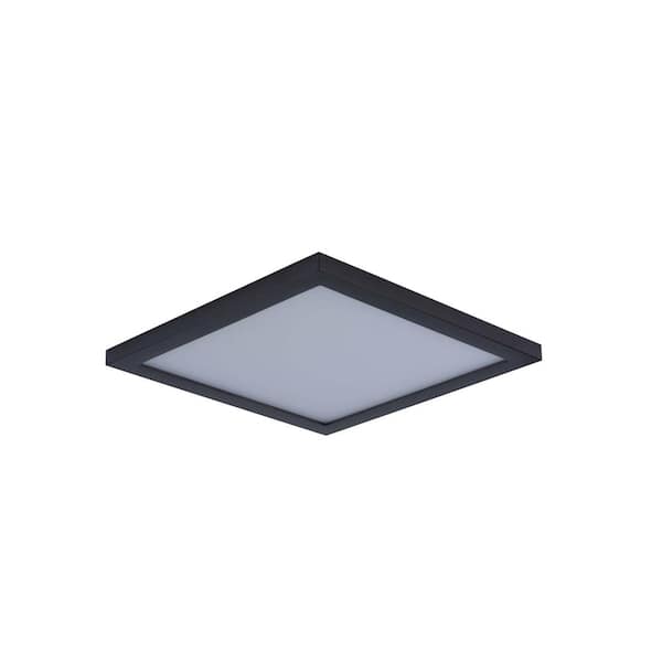 Maxim Lighting Wafer 9 in. Bronze Integrated LED Flushmount Light