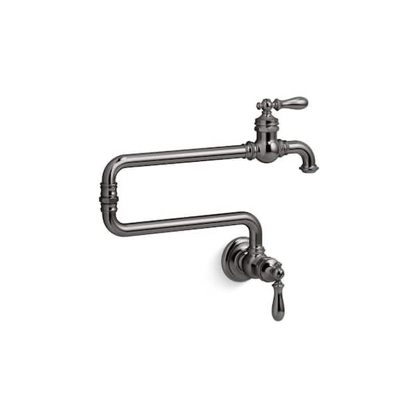 KOHLER Artifacts Wall Mount Pot Filler in Vibrant Titanium