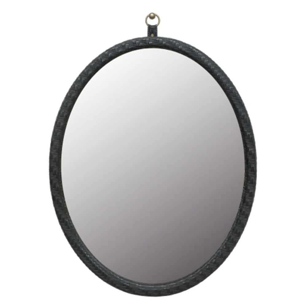 23.62 in. W x 29.92 in. H Small Oval MDF Framed Wall Wall Bathroom Vanity M