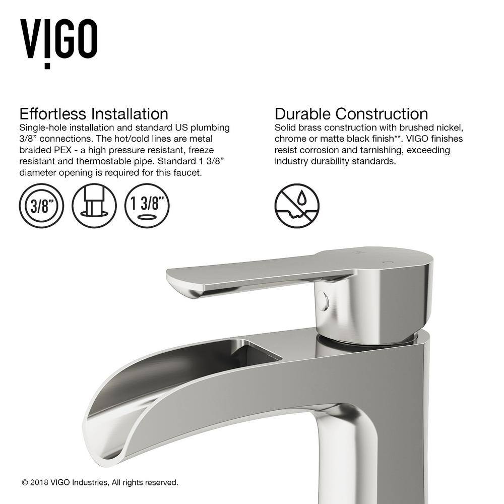 Paloma Modern Black Nickel Single-Hole Bathroom Faucet