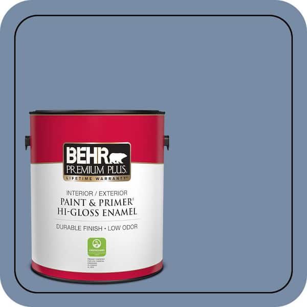 BEHR PREMIUM PLUS 1 gal. #590F-5 Magic Spell Hi-Gloss Enamel Interior/Exterior Paint & Primer