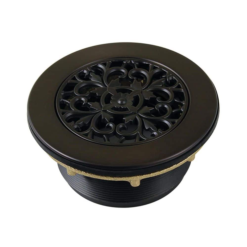 Watercourse 4.19 in. Brass Round Shower Drain with Flange in Oil Rubbed Bronze price history on PriceWatchPro