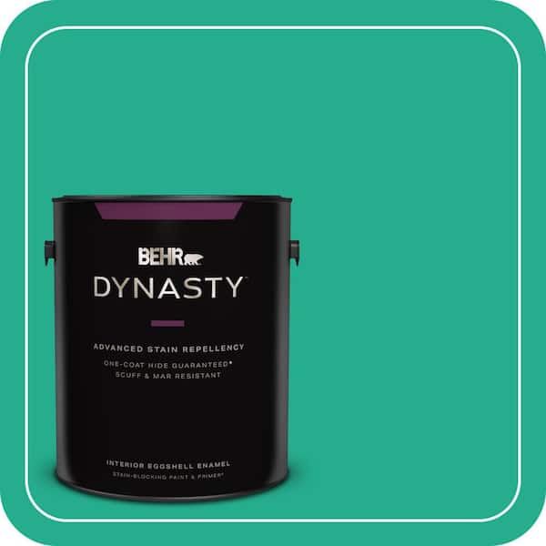1 gal. #P430-5 Enchanted Wells Eggshell Enamel Interior Stain-Blocking Paint & Primer