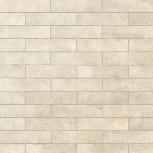 Crackle Cream 2-7/8 in. x 11-7/8 in. Ceramic Wall Tile (5.28 sq. ft./Case)
