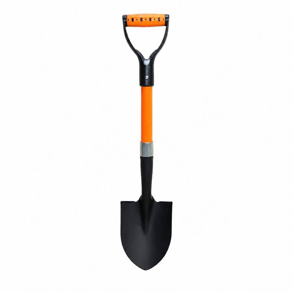 28 in. Fiberglass Handle Metal Blade Shovel, Short D Handle Digging Tool for Gardening, Beach, Camping, Kids price history on PriceWatchPro