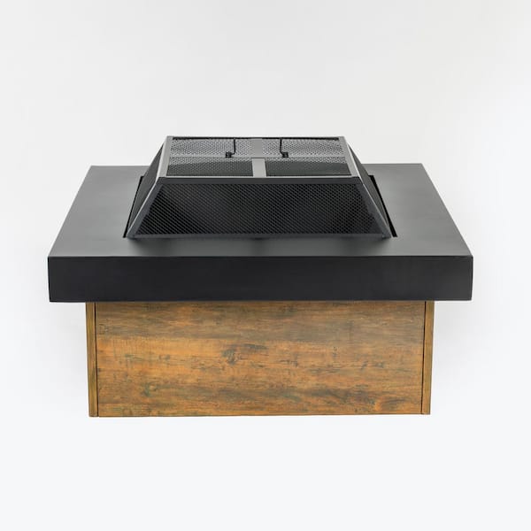 36 in. Iron Fire Pit Table Wood-Burning Stove